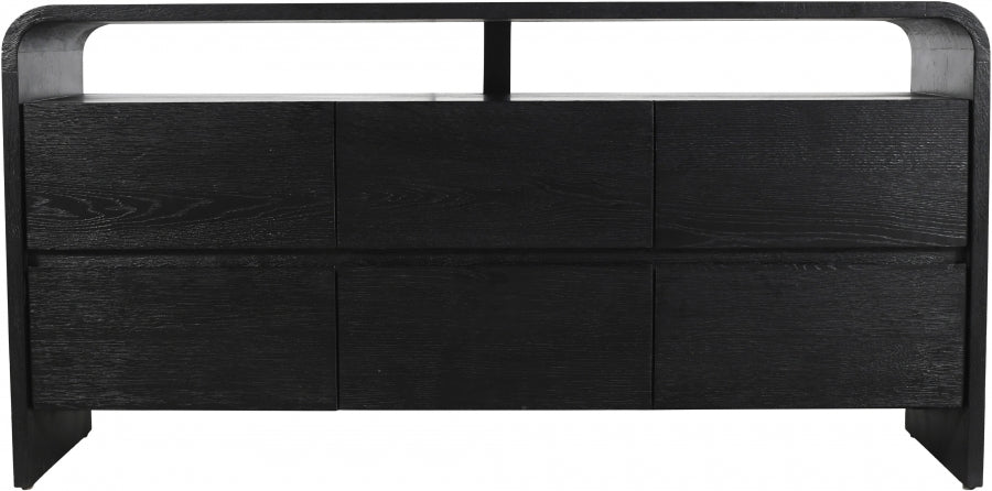 Cresthill Oak Wood Dresser Black - 861-D