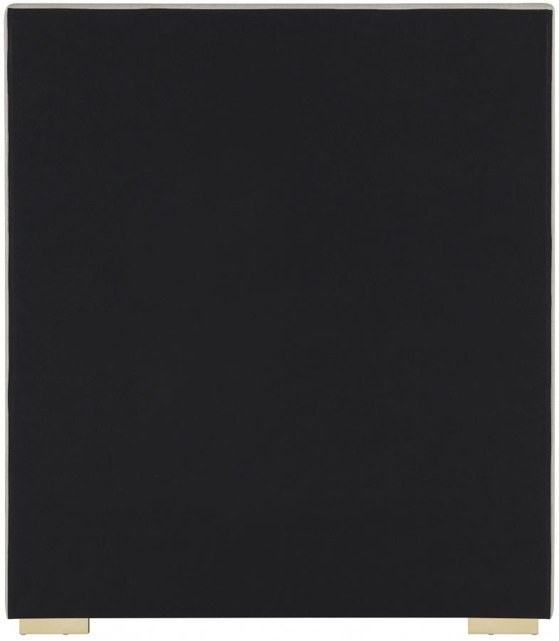 Crosby Linen Textured Twin Bed Beige - Gate FurnitureTwin Bed