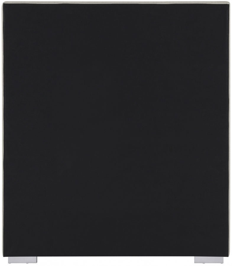 Crosby Linen Textured Twin Bed Beige - Gate FurnitureTwin Bed