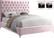 Cruz Velvet Full Bed Pink - CruzPink-F