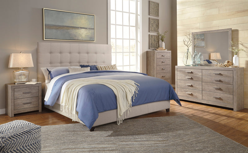 Culverbach Gray Upholstered Panel Bedroom Set - Gate FurnitureBedroom Set