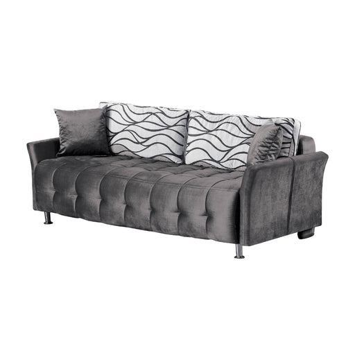Daisy 83 in. Convertible Sleeper Sofa in Gray - SB-DAISY-GRAY - Gate Furniture