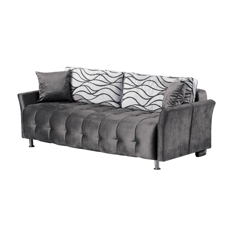 Daisy 83 in. Convertible Sleeper Sofa in Gray - Gate FurnitureSleeper Sofa