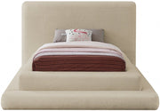 Dane Teddy Fabric Twin Bed (3 Boxes) Beige - Gate FurnitureTwin Bed