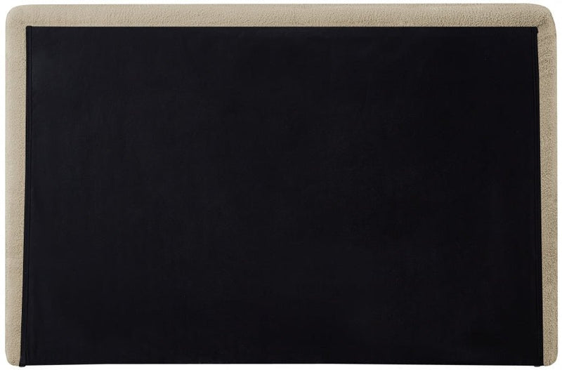 Dane Teddy Fabric Twin Bed (3 Boxes) Beige - Gate FurnitureTwin Bed