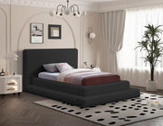 Dane Teddy Fabric Twin Bed (3 Boxes) Black - Gate FurnitureTwin Bed