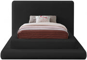 Dane Teddy Fabric Twin Bed (3 Boxes) Black - Gate FurnitureTwin Bed