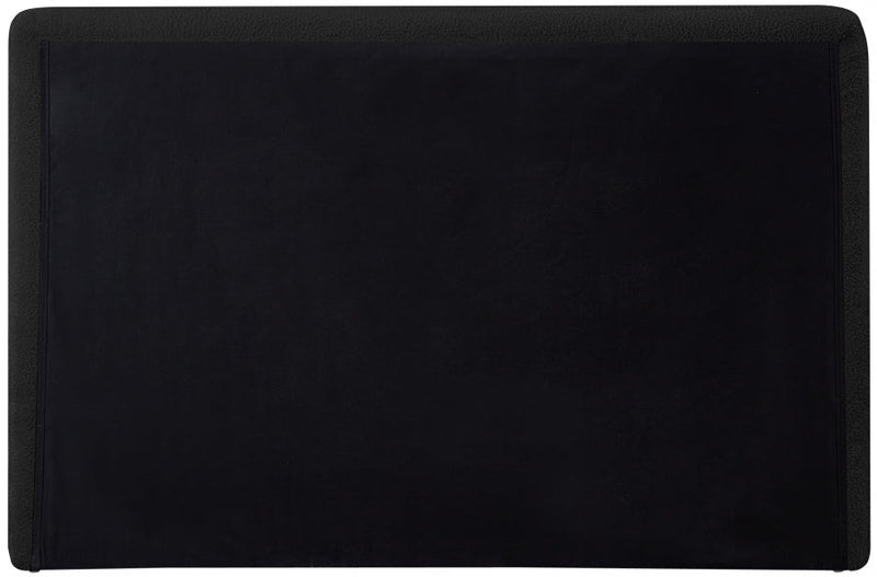 Dane Teddy Fabric Twin Bed (3 Boxes) Black - Gate FurnitureTwin Bed