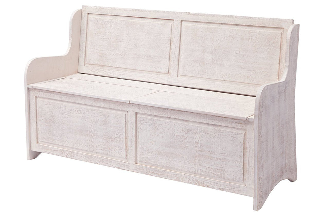Dannerville Antique White Storage Bench - A3000199 - Gate Furniture