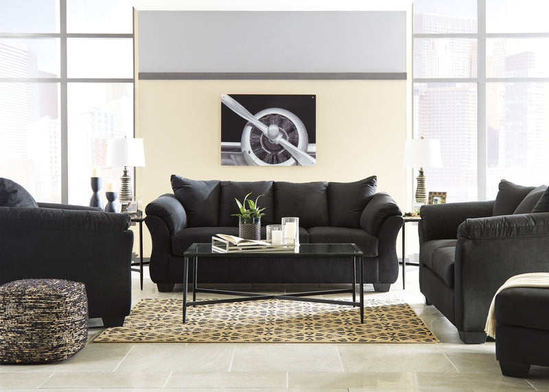 Darcy Black Living Room Set - Gate FurnitureLiving Room Set