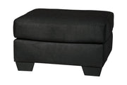 Darcy Black Ottoman - Gate FurnitureOttoman