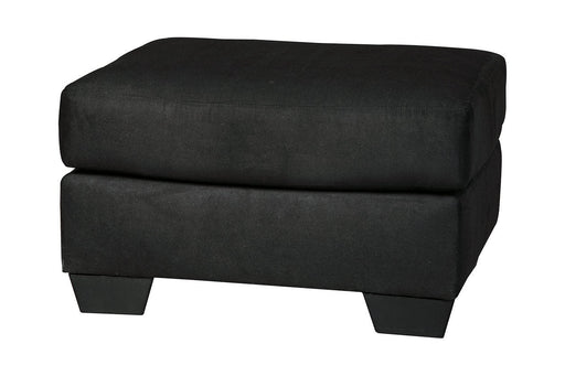 Darcy Black Ottoman - Gate FurnitureOttoman