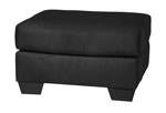 Darcy Black Ottoman - Gate FurnitureOttoman