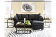 Darcy Black Sofa Chaise - 7500818 - Gate Furniture