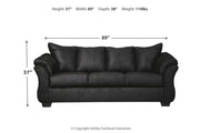 Darcy Black Sofa - Gate FurnitureSofa