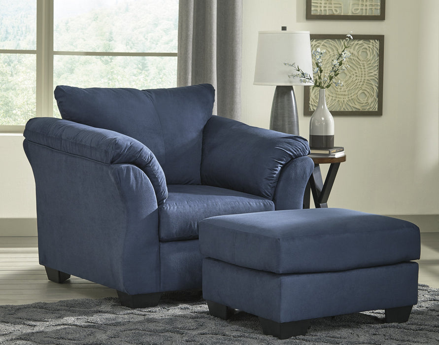 Darcy Blue Living Room Set - Gate Furniture