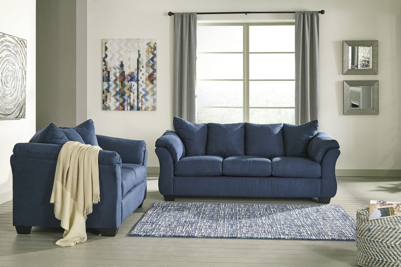 Darcy Blue Living Room Set - Gate FurnitureLiving Room Set