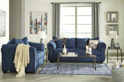 Darcy Blue Loveseat - Gate FurnitureLoveseat