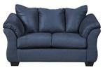 Darcy Blue Loveseat - Gate FurnitureLoveseat