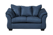 Darcy Blue Loveseat - Gate FurnitureLoveseat