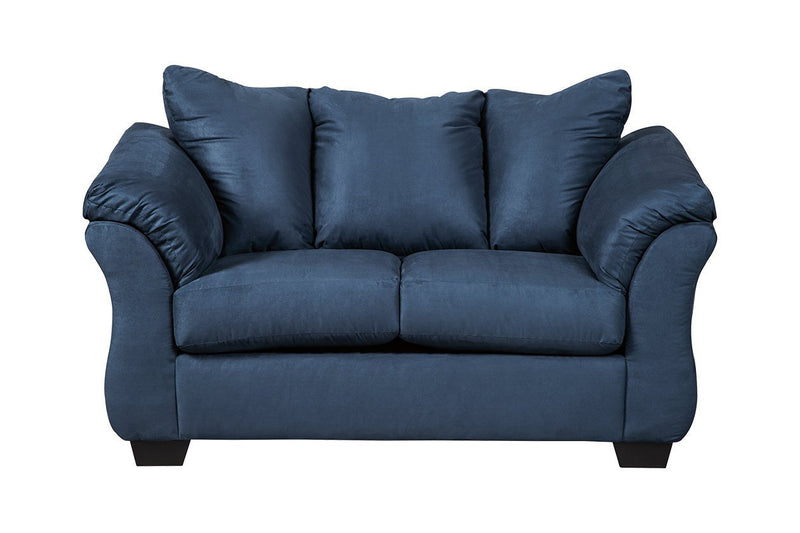 Darcy Blue Loveseat - Gate FurnitureLoveseat
