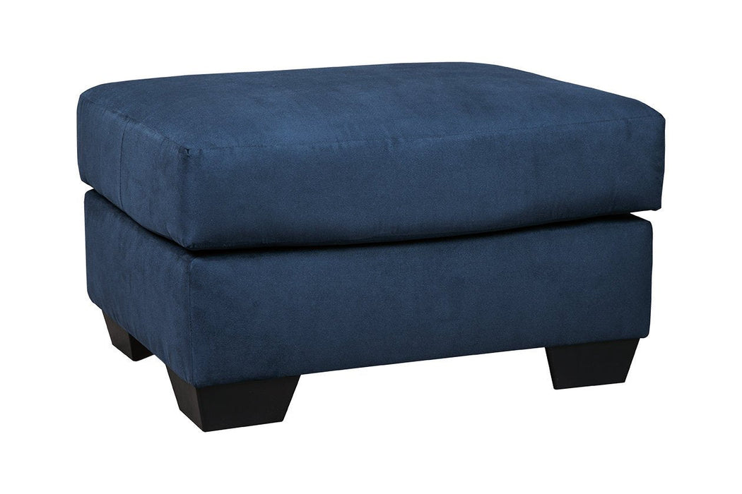 Darcy Blue Ottoman - 7500714 - Gate Furniture