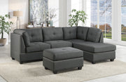 Dasha Dark Gray RAF Sectional - Gate FurnitureSectional