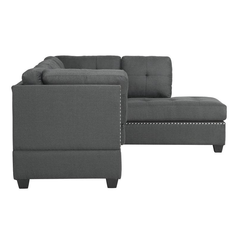 Dasha Dark Gray RAF Sectional - Gate FurnitureSectional