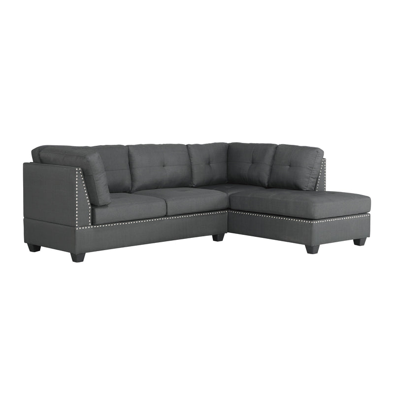 Dasha Dark Gray RAF Sectional - Gate FurnitureSectional
