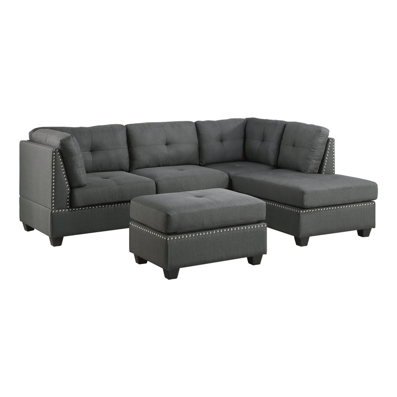 Dasha Dark Gray RAF Sectional - Gate FurnitureSectional