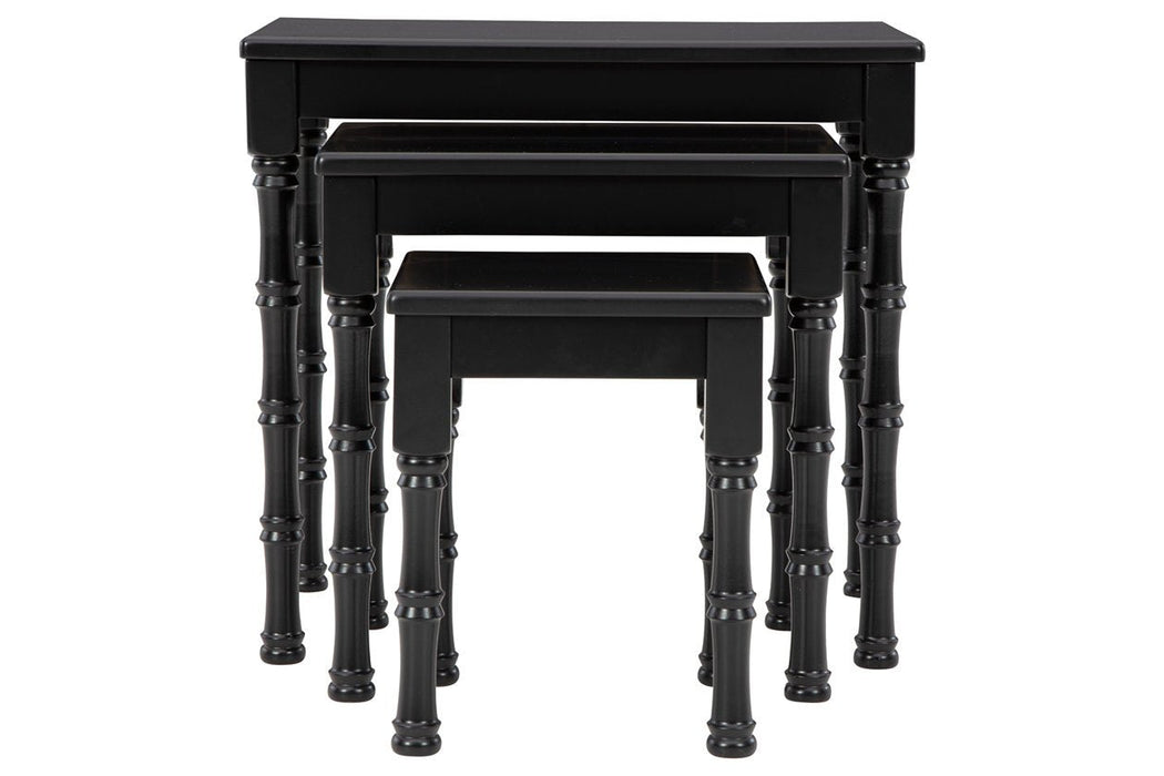 Dasonbury Black Accent Table (Set of 3) - A4000354 - Gate Furniture