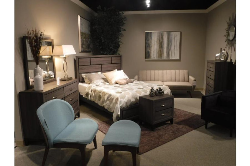 Davi Gray Panel Bedroom Set - Gate FurnitureBedroom Set