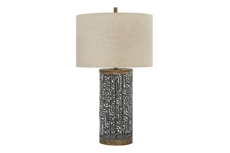 Dayo Gray/Gold Finish Table Lamp - Gate FurnitureTable Lamp
