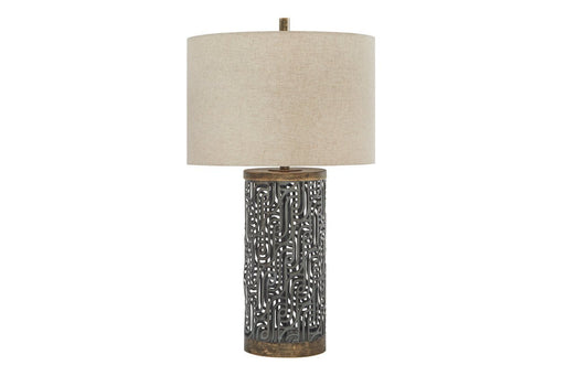 Dayo Gray/Gold Finish Table Lamp - Gate FurnitureTable Lamp