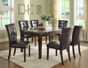 Decatur Dark Cherry Marble - Top Dining Set - Gate FurnitureDining Room Set