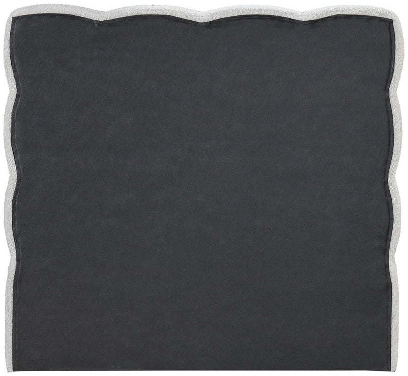 Deco Boucle Fabric Twin Bed (3 Boxes) Cream - Gate FurnitureTwin Bed