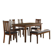 Delmar Burnished Brown 6 - Piece Dining Set - Gate FurnitureDining Room Set