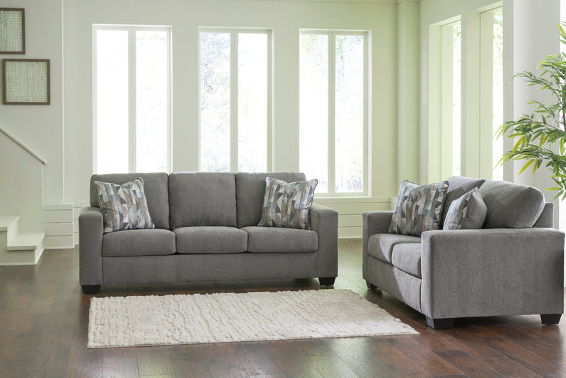 Deltona Graphite Living Room Set - Gate FurnitureLiving Room Set