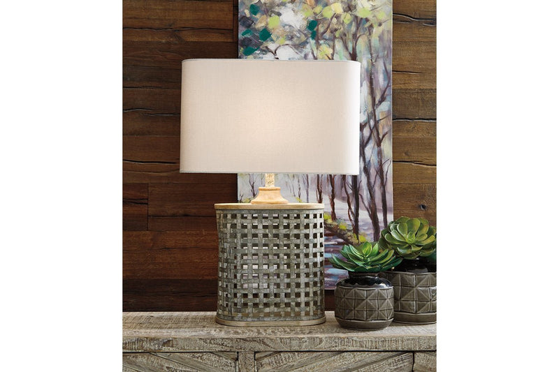 Deondra Gray Table Lamp - Gate FurnitureTable Lamp
