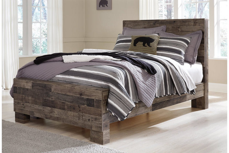 Derekson Multi Gray Full Panel Bed - Gate FurnitureFull Bed