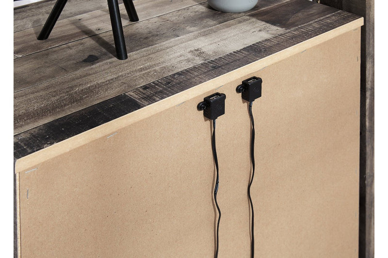 Derekson Multi Gray Nightstand - Gate FurnitureNightstand