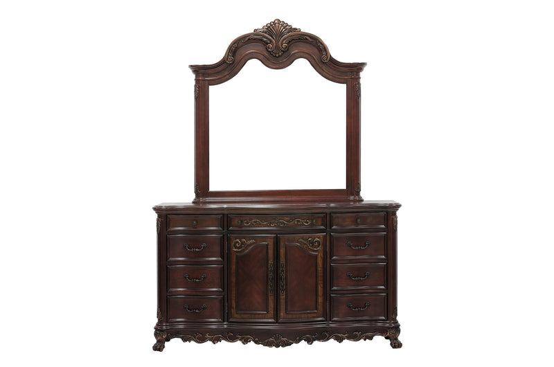 Deryn Park Cherry Sleigh Bedroom Set - Gate FurnitureBedroom Set