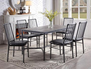 Devar Gray Metal Dining Set - Gate FurnitureDining Room Set