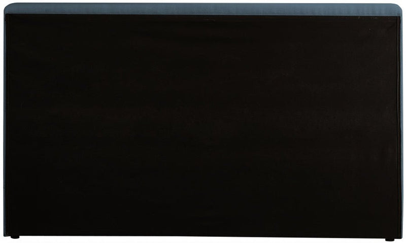 Devin Linen Textured Fabric Full Bed Blue - DevinNavy-F