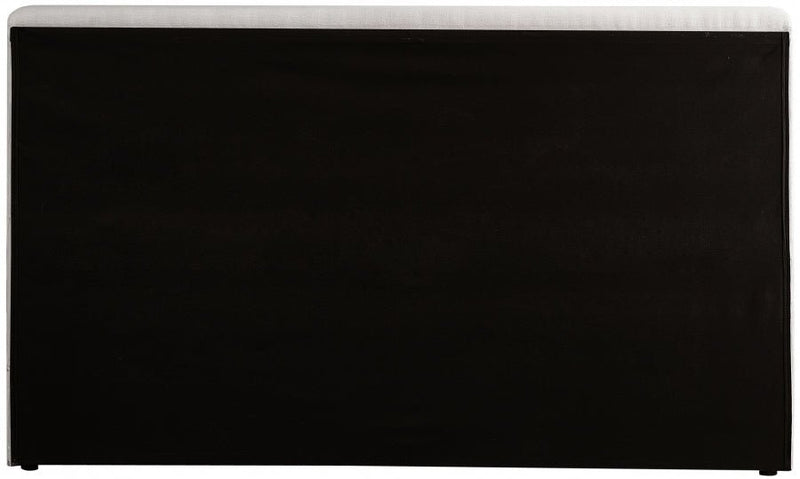 Devin Linen Textured Fabric Full Bed Cream - DevinCream-F