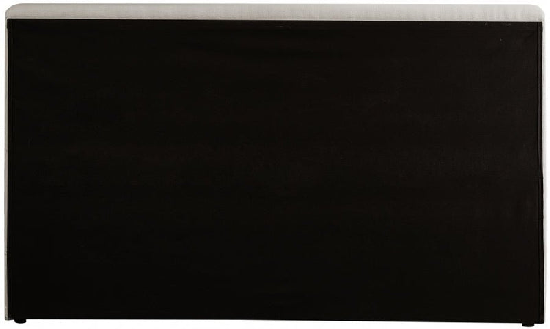 Devin Linen Textured Fabric King Bed Beige - Gate FurnitureKing Bed