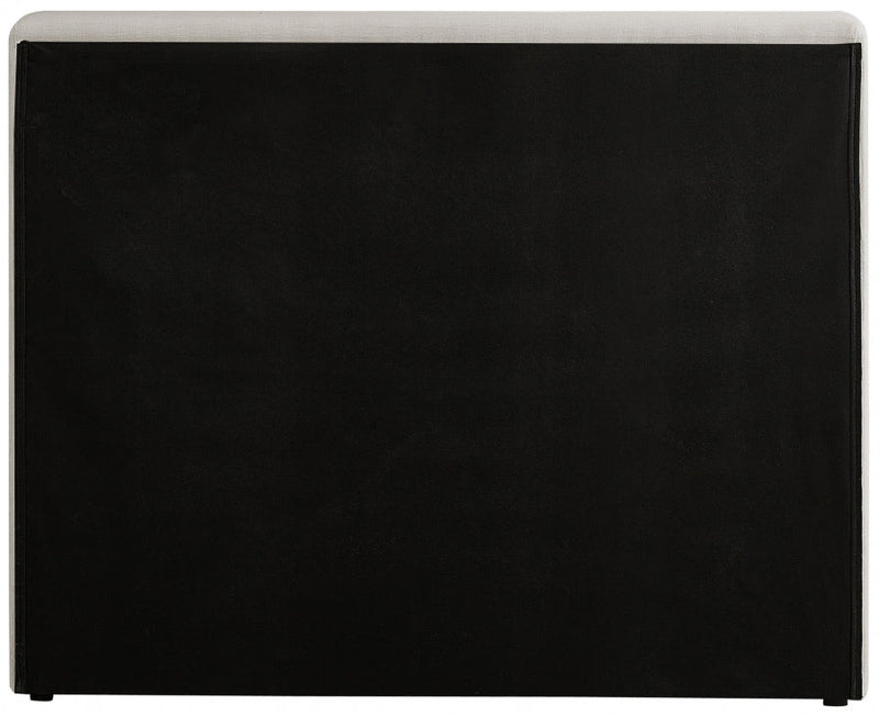 Devin Linen Textured Fabric Twin Bed Beige - Gate FurnitureTwin Bed