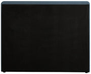 Devin Linen Textured Fabric Twin Bed Blue - Gate FurnitureTwin Bed