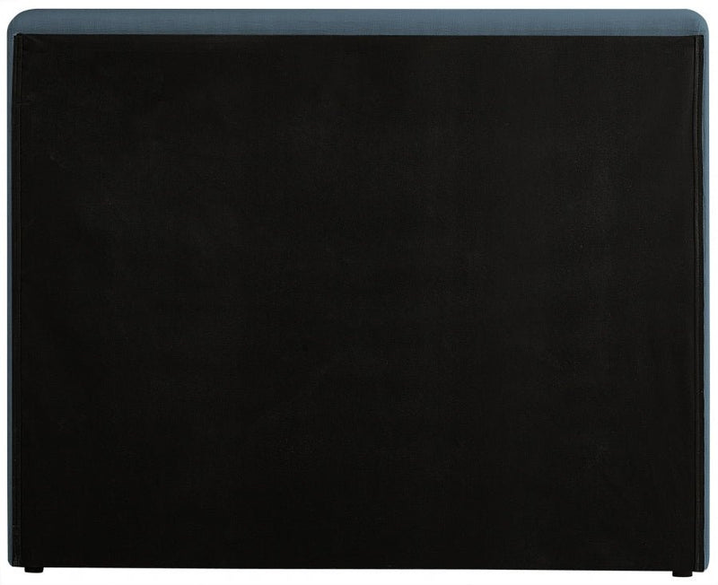 Devin Linen Textured Fabric Twin Bed Blue - Gate FurnitureTwin Bed