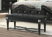 Diana Black Bench - DIANA-BLACK-BENCH - Gate Furniture